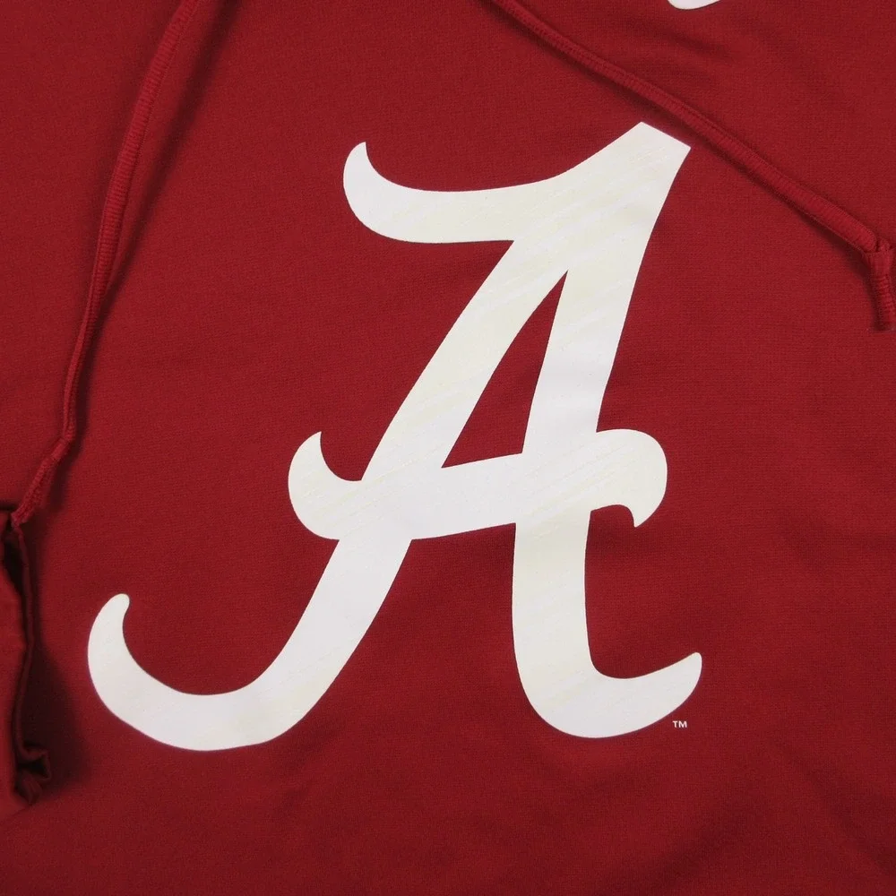 Alabama Crimson Tide Sweater Mens 2XL Red Hoodie Sweatshirt Nike Thermafit NCAA